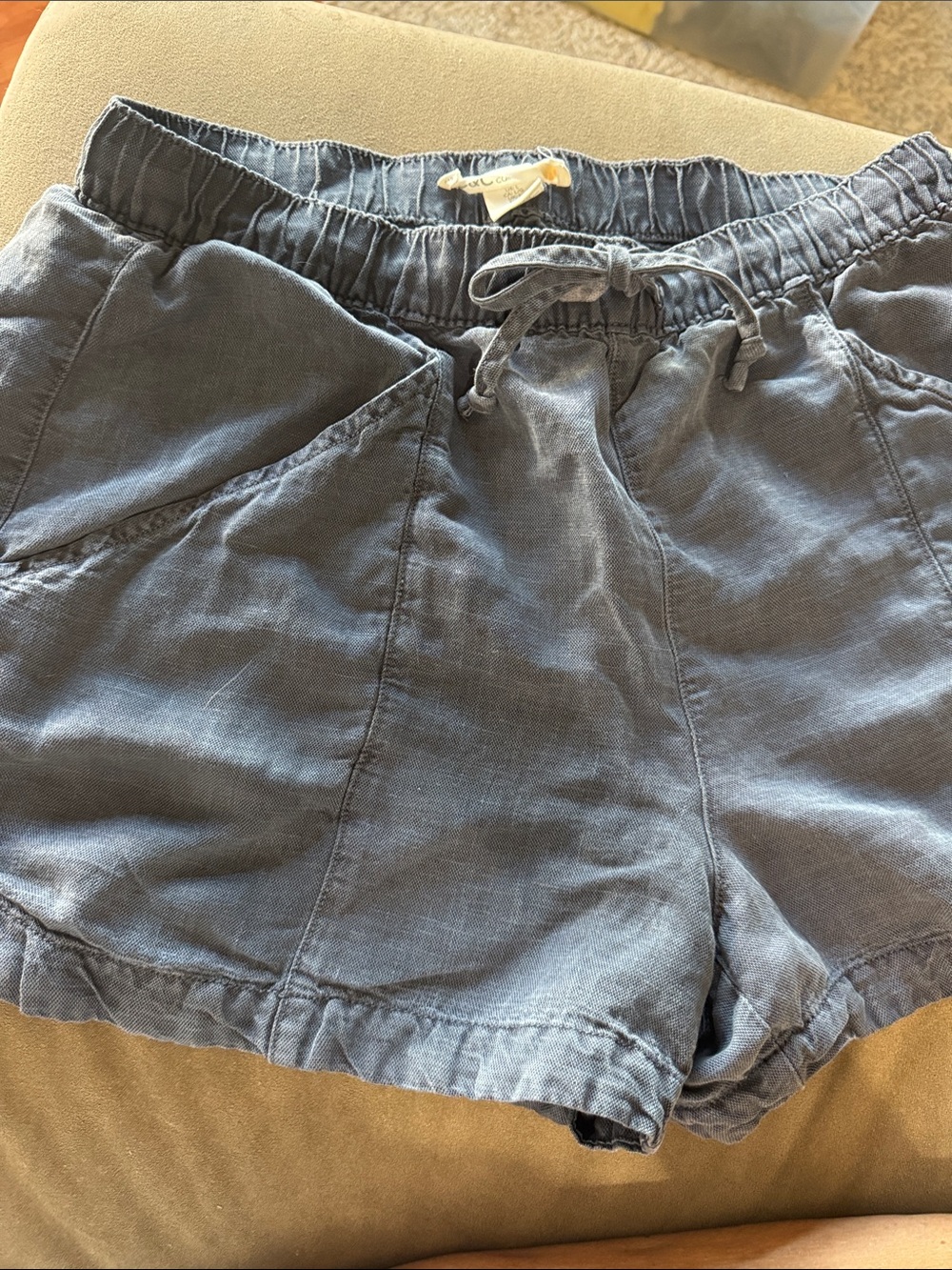 C&C California Slate Blue Elastic-Waist Shorts